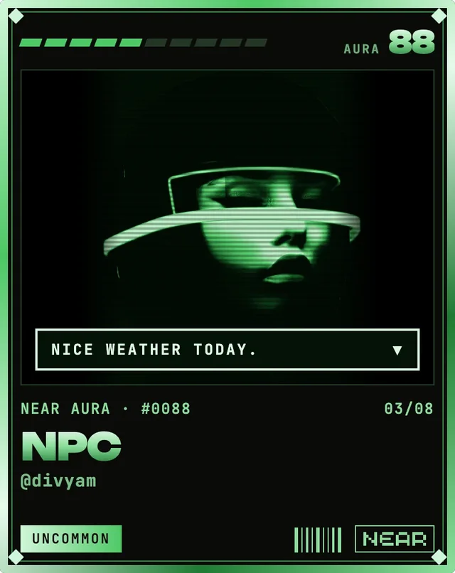 NPC Aura card